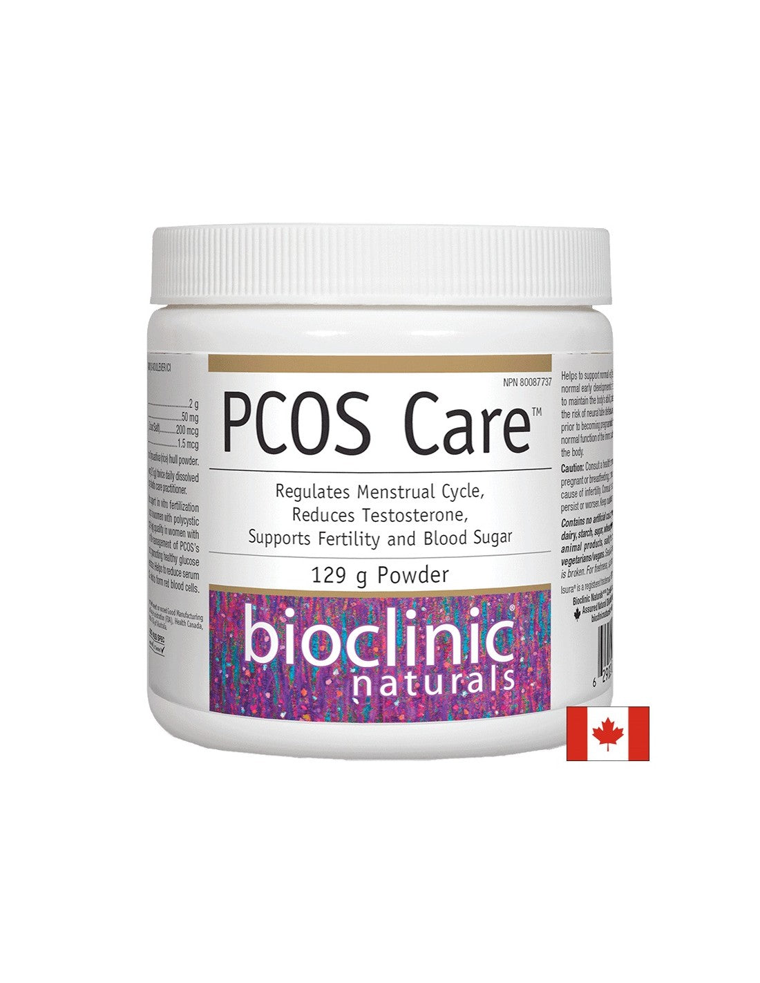 PCOS Care™/ Грижа при Поликистозен Овариален Синдром х 129 g Natural Factors - Feel You