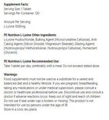 PE Nutrition | L-Lysine 1000 mg - 120 Таблетки - Feel You