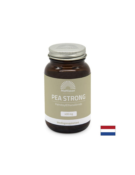 Срещу болка и възпаление - ПЕА (палмитоилетаноламид) - PEA Strong, 400 mg х 90 капсули  Mattisson Healthstyle - Feel You