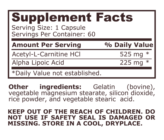 ALA / ALC - 60 capsules