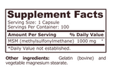 MSM 1000 - 100 capsules