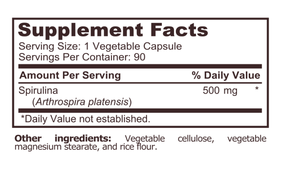 SPIRULINA - 90 capsules