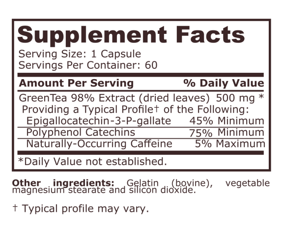 GREEN TEA - 60 capsules