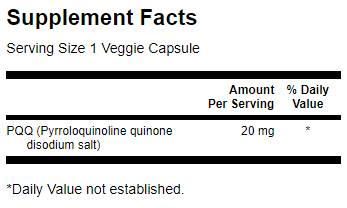 PQQ 20 mg / Pyrroloquinoline Quinone - 30 капсули - Feel You