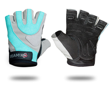 Дамски ръкавици за фитнес PRO - Сиво & Синьо - Feel You