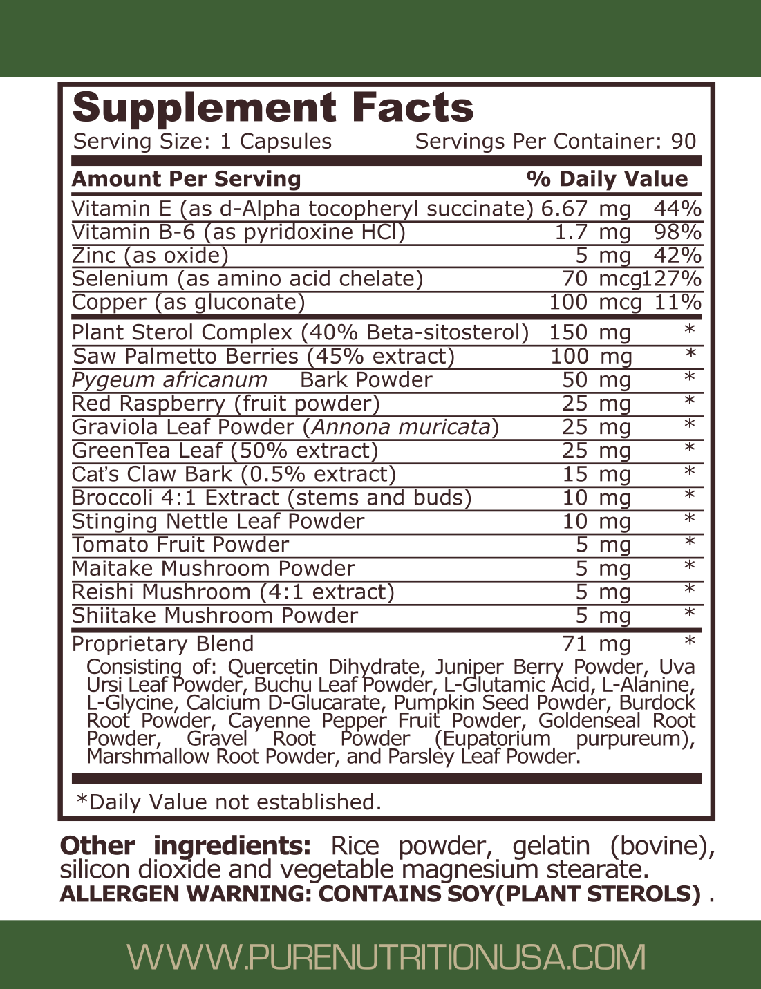 PROSTATE SUPPORT - 90 capsules - Feel You