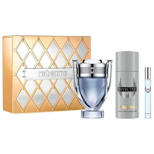Paco Rabanne Estuche Invictus Eau De Toilette 100ml Desodorante 150ml Eau De Toilette 10ml - Feel You