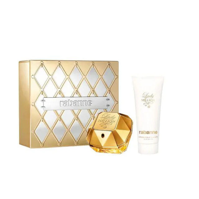 Paco Rabanne Lady Million Eau De Parfum 80ml Sensual Loción Corporal 100ml Eau De Parfum 5ml - Feel You