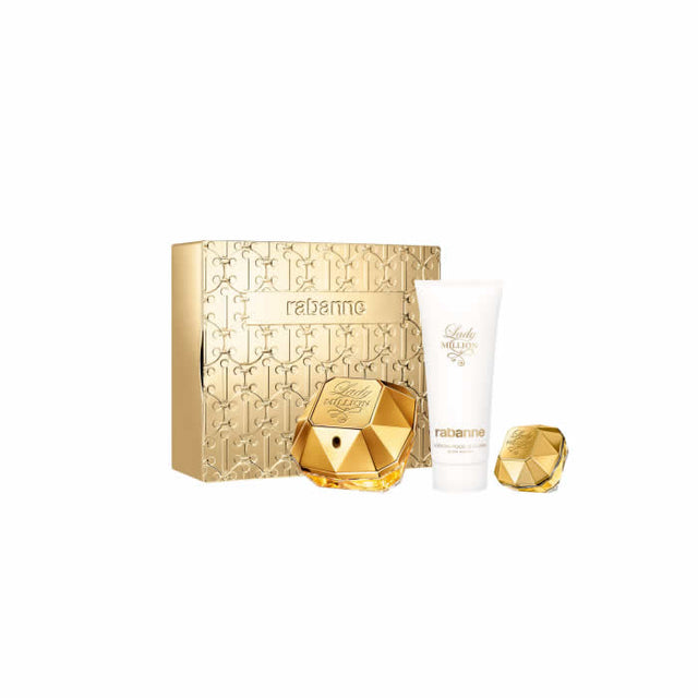 Paco Rabanne Lady Million Eau De Perfume Spray 80ml Set 3 Pieces - Feel You