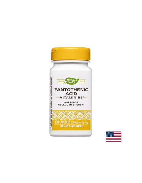 Pantothenic Acid (Vitamin B5) - Пантотенова киселина (Витамин В5), 100 капсули Nature’s Way - Feel You