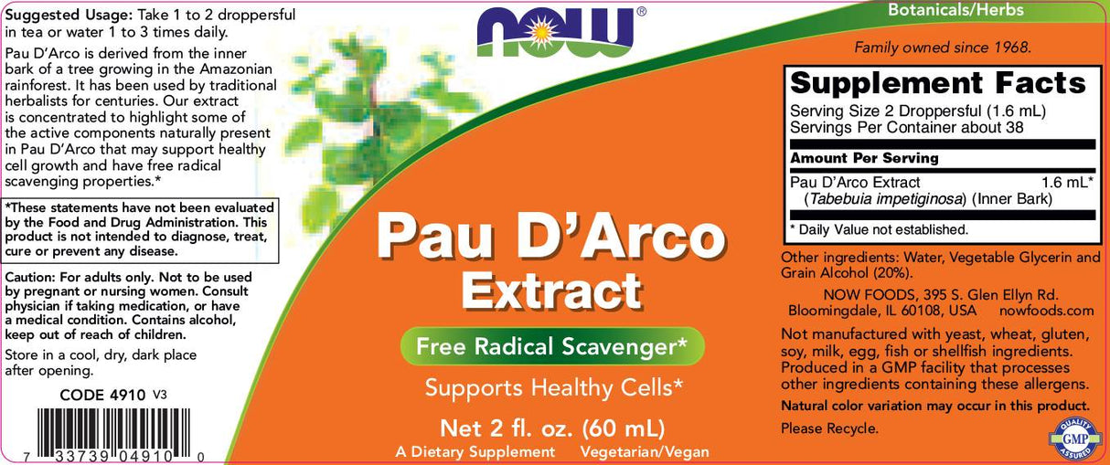 Pau D'Arco Extract Liquid - 60 мл - Feel You