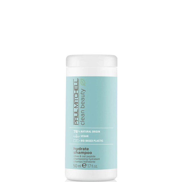 Paul Mitchell, Clean Beauty Hydrate, Vegan, Hair Shampoo, Balances Moisture, 50 ml - Feel You