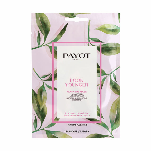 Payot, Look Younger, Green Tea, Smoothing & Lifting, Sheet Mask, For Face, Morning, 19 ml - Feel You