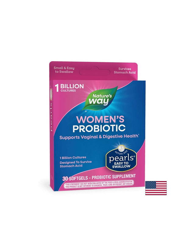 Pearls® Probiotic Women`s/ Пърлс® Пробиотик за жени 1 млрд. активни пробиотиици х 30 софтгел капсули - Feel You