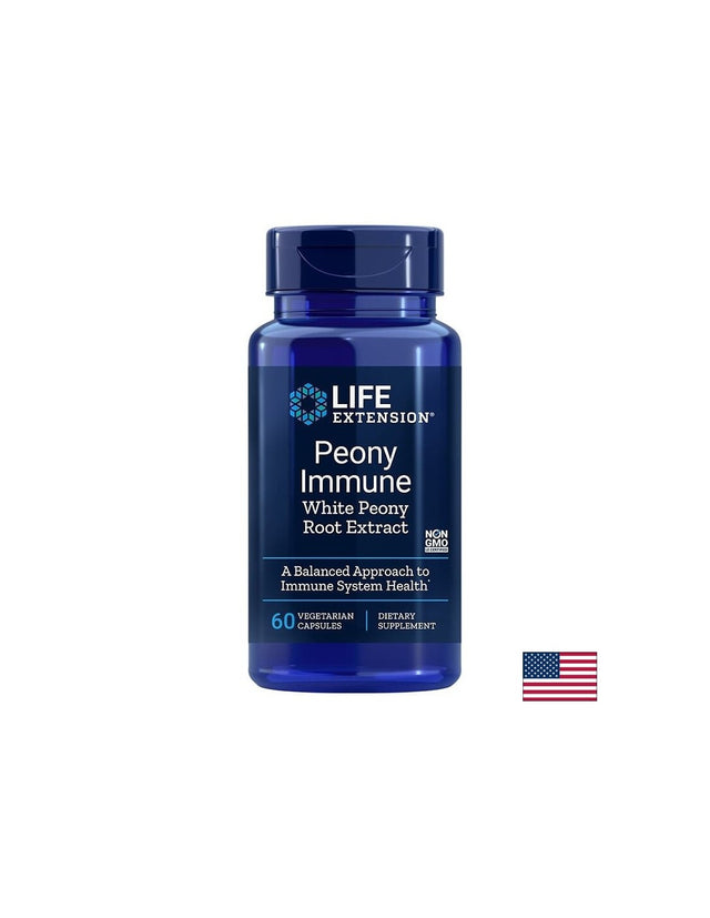 Peony Immune White Peony Root Extract / Бял Божур (корен) 600 mg х 60 капсули - Feel You