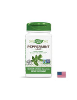 Peppermint Leaf - Мента (лист) – за успокояване на раздразненото дебело черво 350 mg, 100 капсули Nature’s Way - Feel You