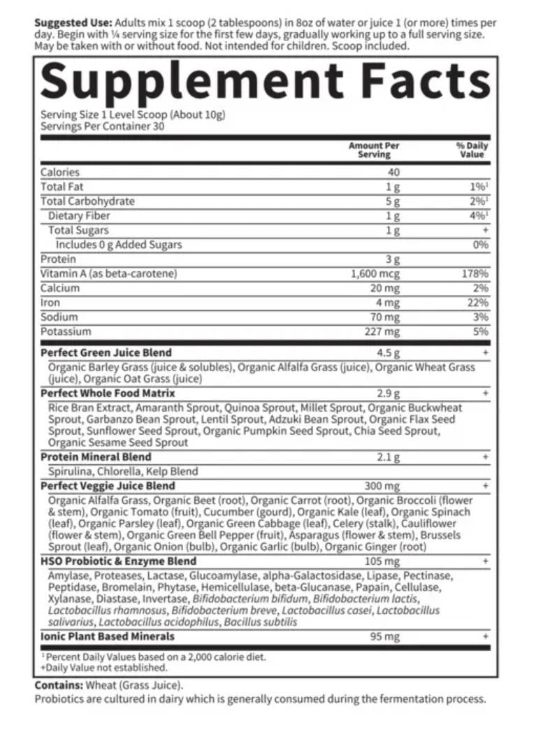 Perfect Food Original | Super Green Formula - 300 грама - Feel You