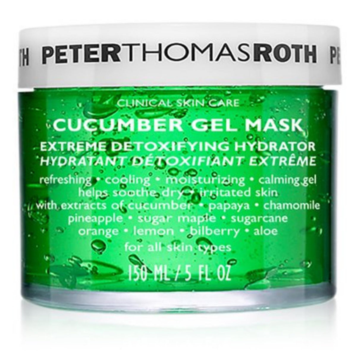 Peter Thomas Roth, Cucumber De-Tox, Soothing, Gel Mask, Face, 150 ml - Feel You