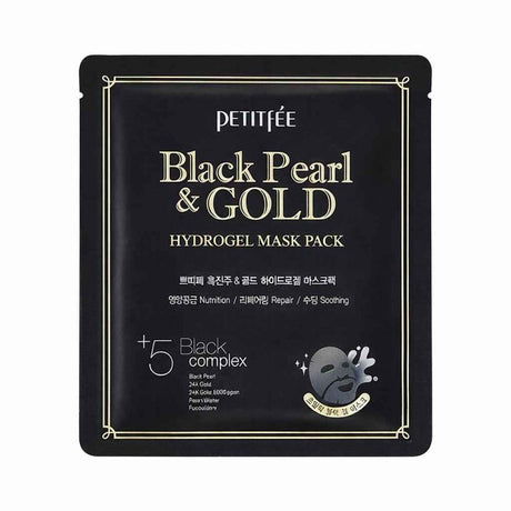 Petitfee - Black Pearl & Gold Intensive Hydrogel Mask Pack, 32g, 1 piece - Feel You