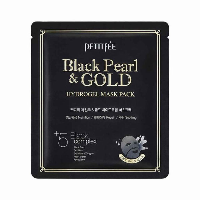Petitfee - Black Pearl & Gold Intensive Hydrogel Mask Pack, 32g, 1 piece - Feel You