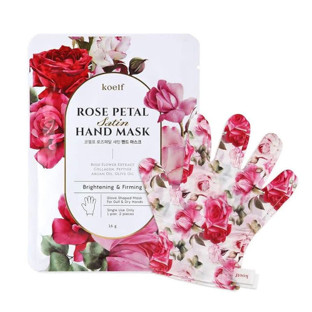 Petitfee - Rose Petal Satin Hand Mask single use, 1 piece - Feel You
