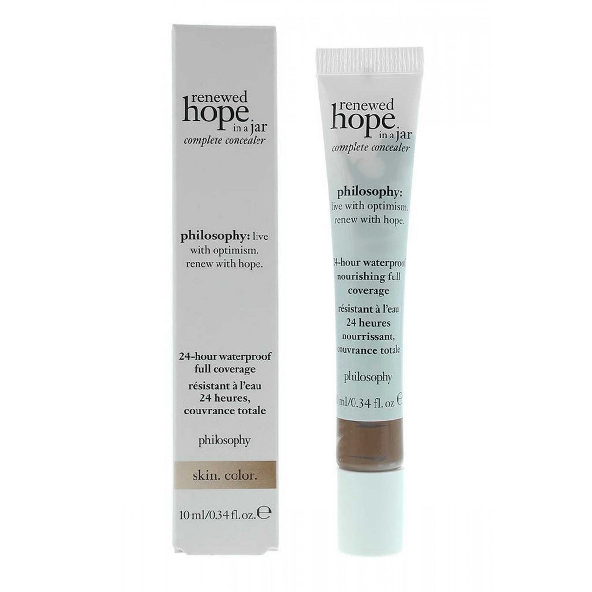 Philosophy, Renewed Hope In A Jar, Waterproof, Full Coverage, Liquid Concealer, 9.5, Cocoa, 10 ml - Feel You