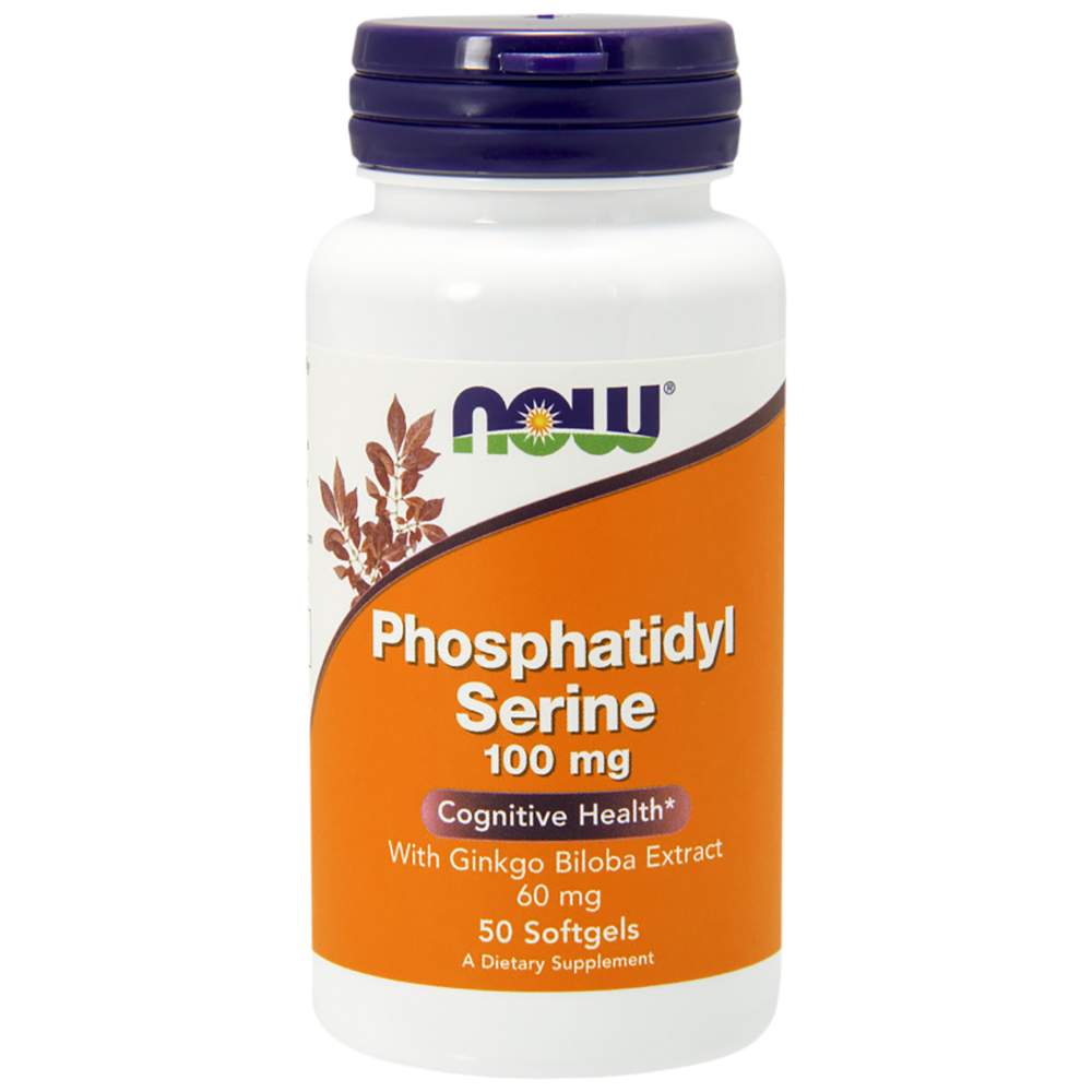 Phosphatidyl Serine 100 mg + Ginkgo [50 Gel Capsules, 50 Doses]