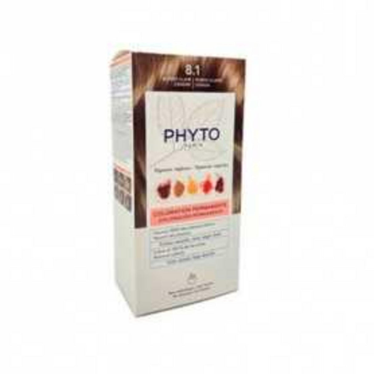 Phyto, Color, Permanent Hair Dye, 8.1 Blond Clair Cendré, 50 ml - Feel You