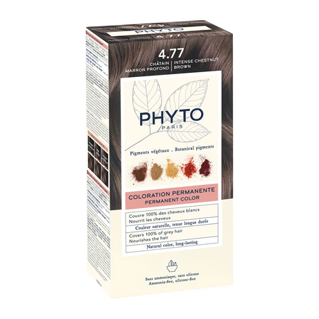 Phyto, Phytocolor, Permanent Hair Dye, 4.77 Intense Chestnut Brown, 50 ml - Feel You