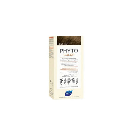 Phyto, Phytocolor, Permanent Hair Dye, 6.3 Dark Golden Blonde, 112 ml - Feel You