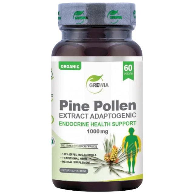 Pine Pollen Extract Adaptogenic 1000 mg - 60 капсули - Feel You