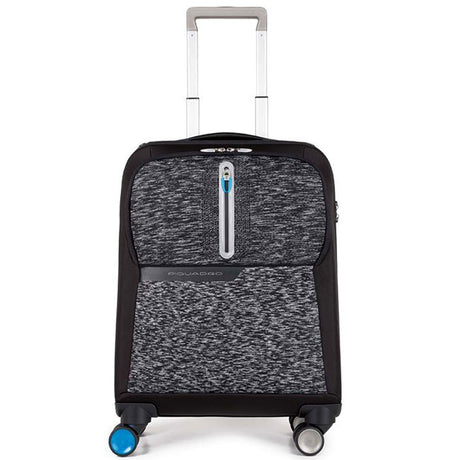 Piquadro, BagMotic, Synthetic Fabric, Textile Bag, Trolley, Black, Unisex, 68 x 45 x 28 cm - Feel You