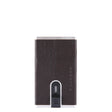 Piquadro, Black Square, Leather Card Holder, Square Sliding System, PP4825B3R-TM, Brown, For Men - Feel You