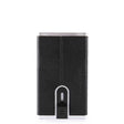 Piquadro, Black Square, Leather Wallet, Square Sliding System with Compact for Banknotes, PP4891B3R N, Black, For Men - Feel You