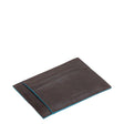 Piquadro, Blue Square, Leather Card Holder, PP2762B2R, Mogano, Unisex - Feel You