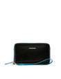 Piquadro, Blue Square, Leather Wallet, Black, For Women - Feel You