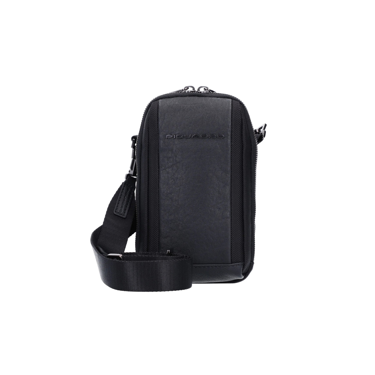 Piquadro, Brief 2, Nylon And Leather, Textile Crossbody Bag, Black, CA5485BR2, For Men - Feel You