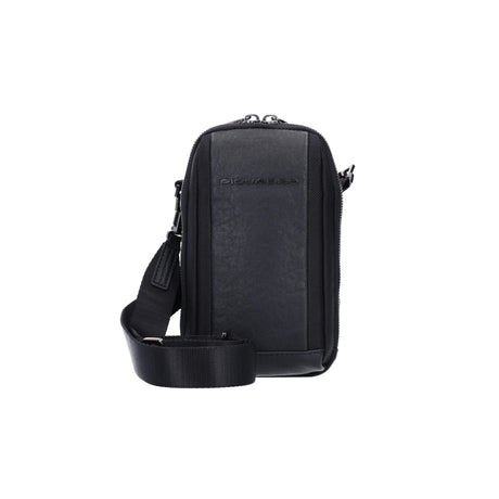 Piquadro, Brief 2, Nylon And Leather, Textile Crossbody Bag, Black, CA5485BR2, For Men - Feel You