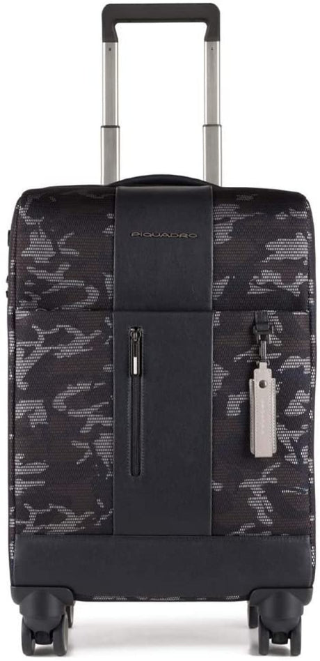 Piquadro, Four-Wheel, Cabin Textile Trolley, Camouflage - Feel You
