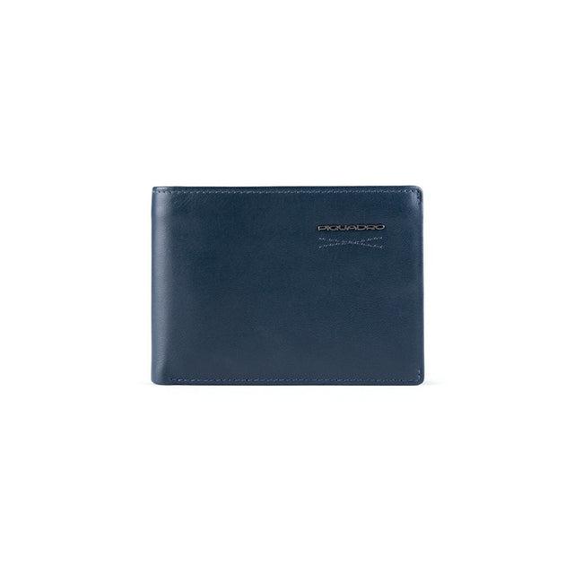 Piquadro, Obidos, Leather Wallet, Slim, PU4823W110R, Navy Blue, For Men - Feel You