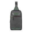 Piquadro, Piquadro, Leather Backpack, Military Green, Sling Bag, For Men - Feel You