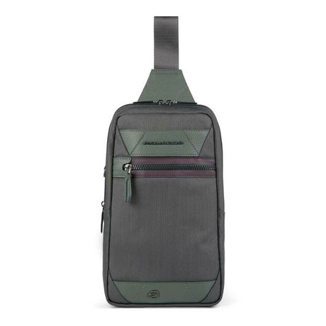 Piquadro, Piquadro, Leather Backpack, Military Green, Sling Bag, For Men - Feel You