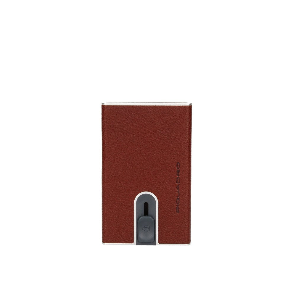 Piquadro, Piquadro, Leather Card Holder, Burgundy, Unisex - Feel You
