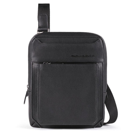 Piquadro, Tallin, Leather Crossbody Bag, Black, 23 X 18 X 5 cm, For Men - Feel You