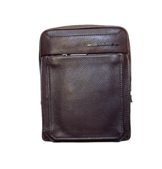 Piquadro, Tallin, Leather Crossbody Bag, Brown, CA3084W108, 23 X 18 X 5 cm, For Men - Feel You