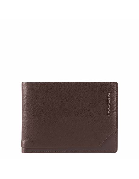 Piquadro, Tallin, Leather Wallet, Key holder, Brown, For Men - Feel You