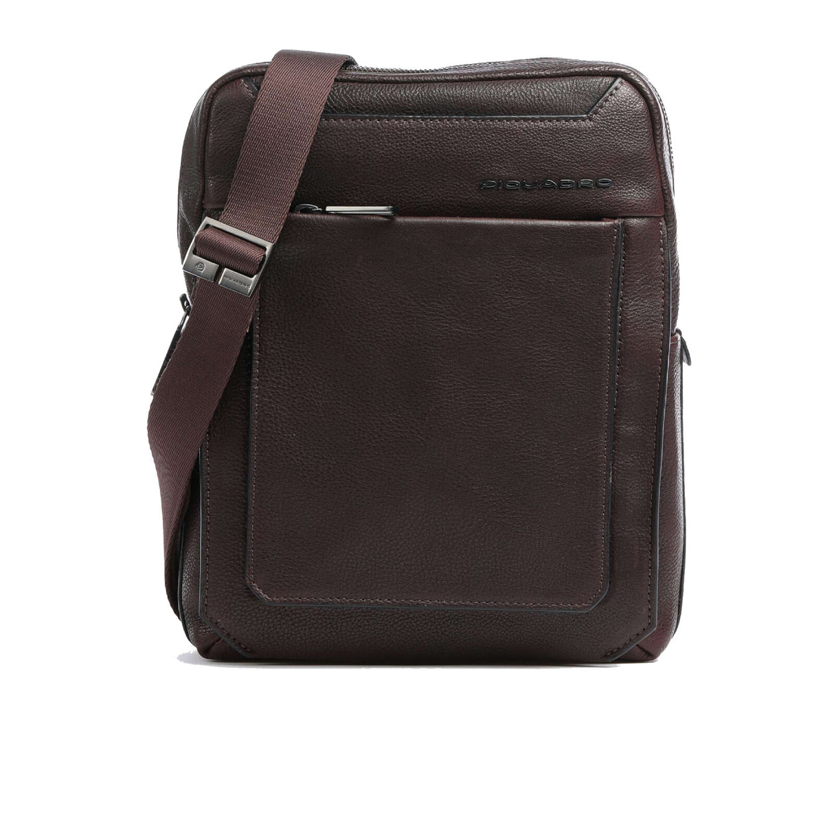 Piquadro, Tallin, Small, Leather Crossbody Bag, Brown, CA1816W108, 21.5 x 27 x 7 cm, For Men - Feel You
