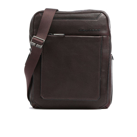Piquadro, Tallin, Small, Leather Crossbody Bag, Brown, CA1816W108, 21.5 x 27 x 7 cm, For Men - Feel You