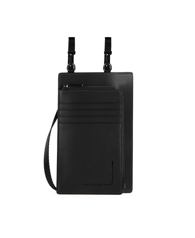 Piquadro, Tasche, Leather Crossbody Bag, Black, 11.5 x 19 x 2 cm, For Women - Feel You