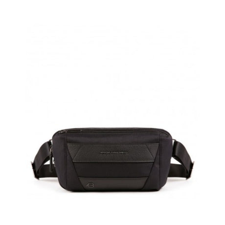 Piquadro, Trakai, Leather Fanny Pack, Black, 27 x 14.5 x 7.5 cm, For Men - Feel You